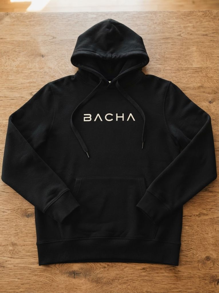 Hoodie Origin "Statement" color Negro — BACHA Collection Uruguay