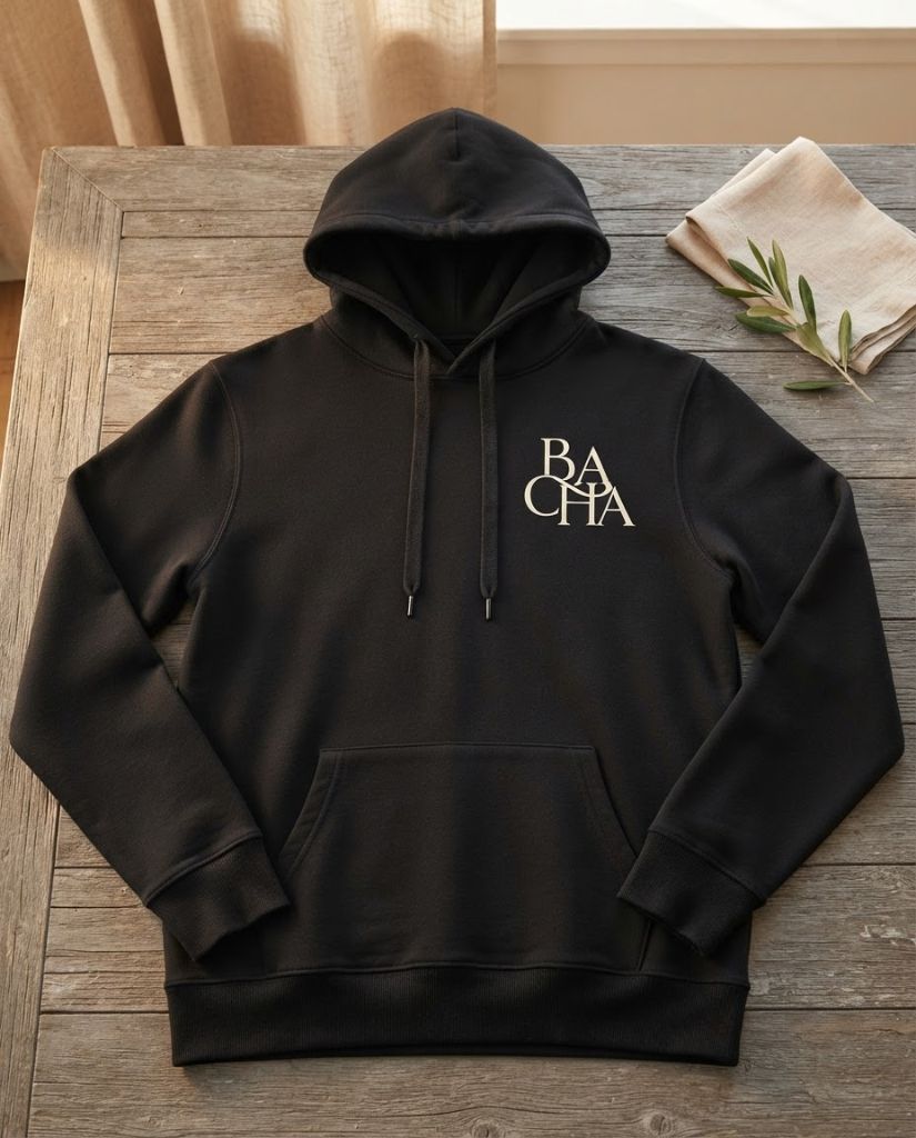 Hoodie Origin "Style" color Negro — BACHA Collection Uruguay
