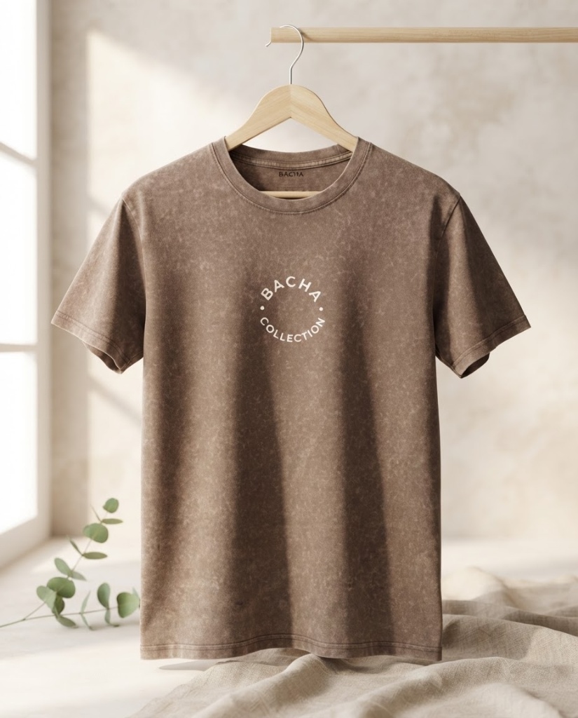 Remera Bacha Origin "Arch" color Marrón Moka — BACHA Collection Uruguay