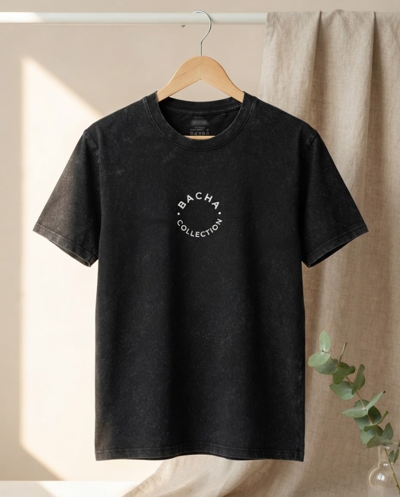 Remera Bacha Origin "Arch" color Negro — BACHA Collection Uruguay