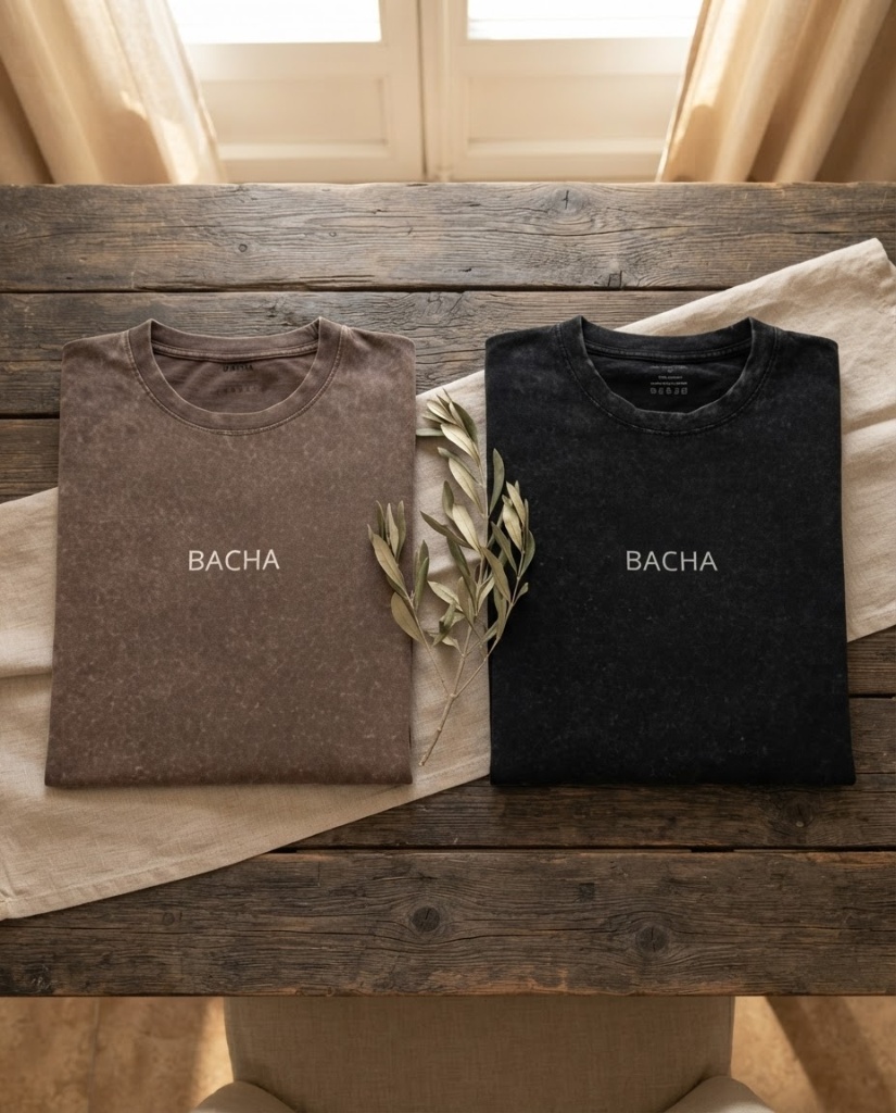 Remera Origin "Minimal" (Stone Washed) — foto 3 — BACHA Collection Uruguay