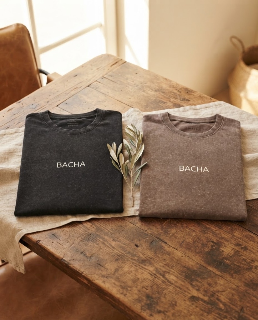 Remera Origin "Minimal" (Stone Washed) — foto 4 — BACHA Collection Uruguay